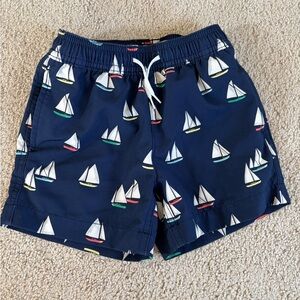 J crew Navy Sailboat Swim Trunks